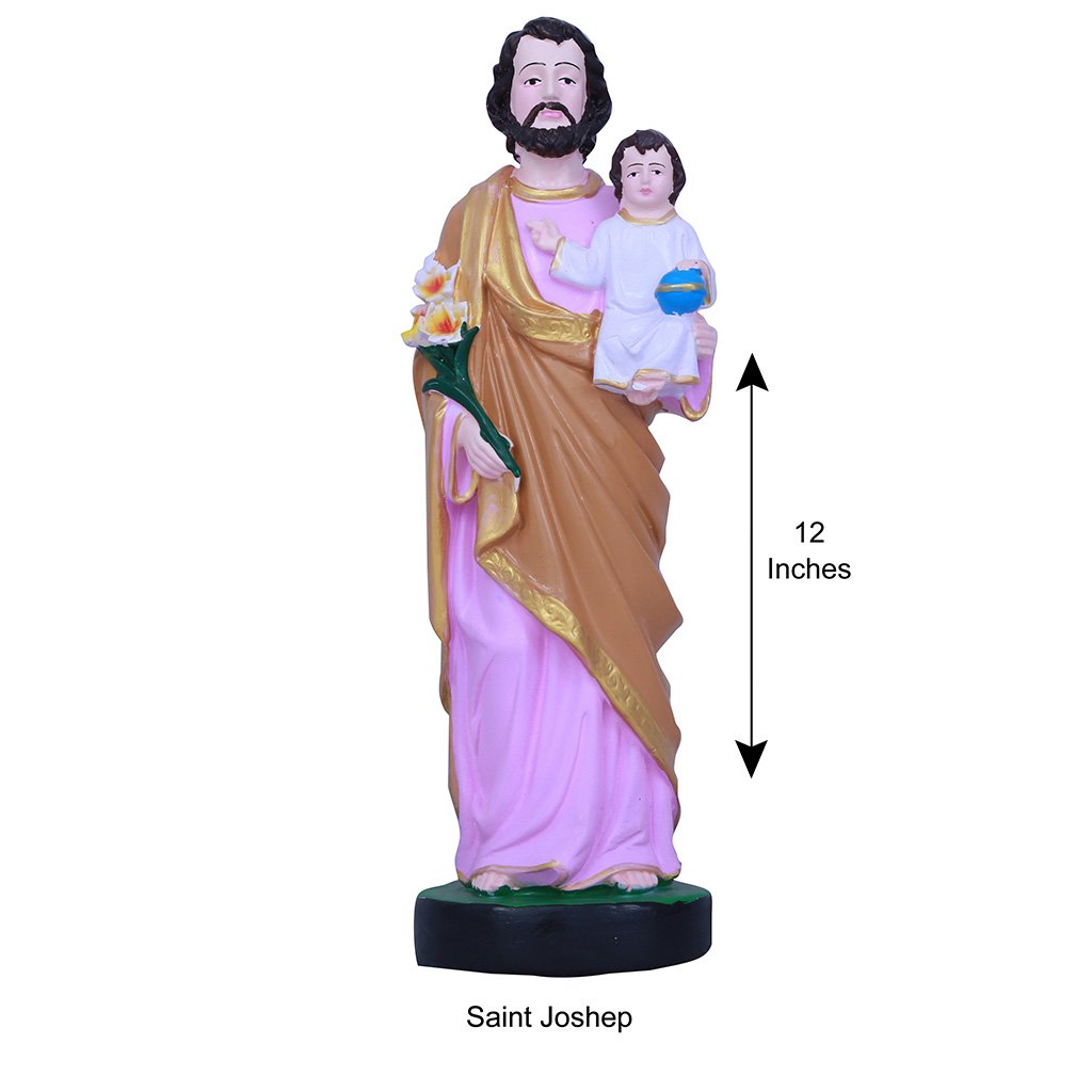 Buy St.joseph Online 12 Inches Small Size Statue Fiber Best