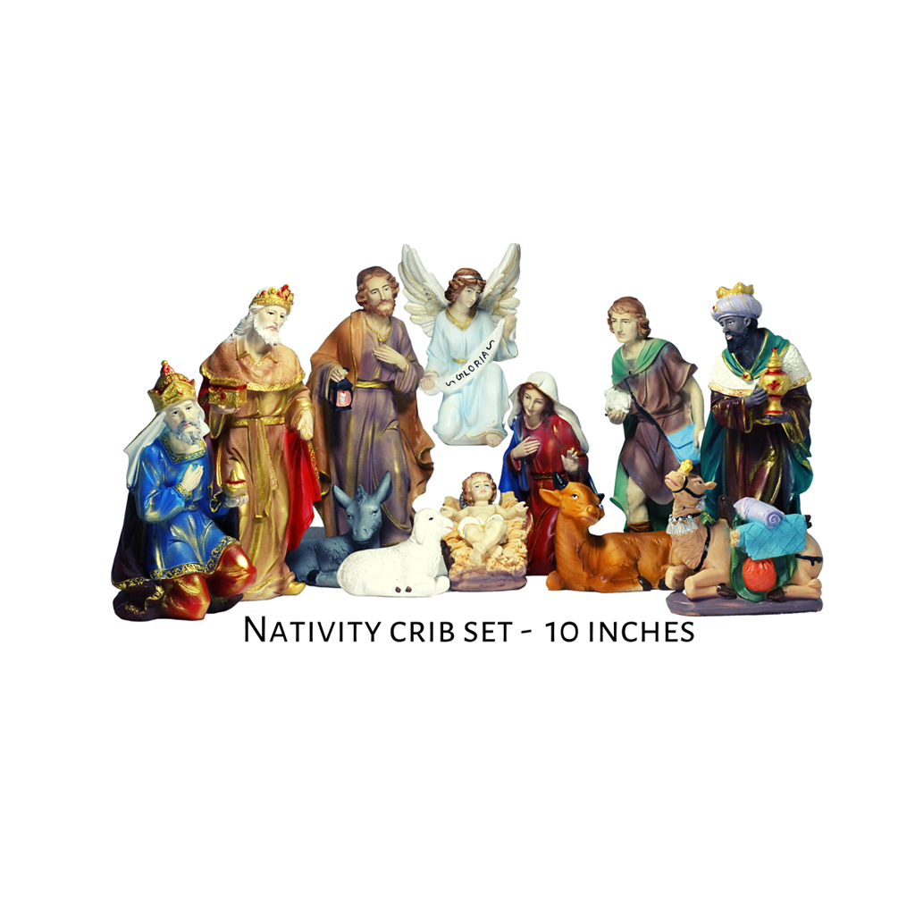 Buy Christmas Nativity crib sets online 24 Inches Big Size Statue
