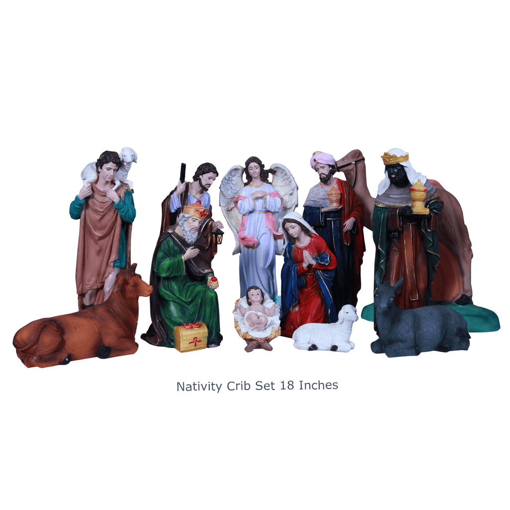 Buy Christmas Nativity crib sets online 18 Inches Medium Size Statue