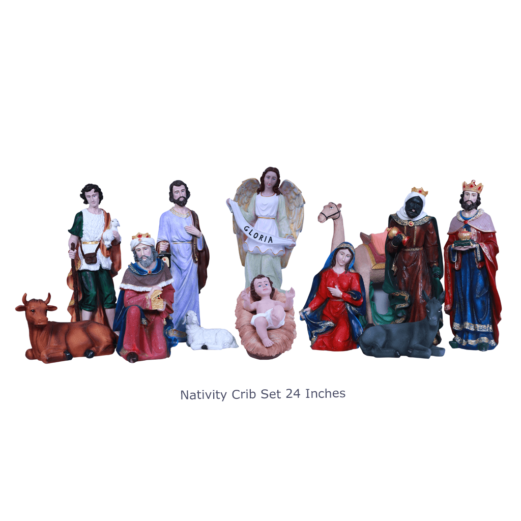 Buy Christmas Nativity crib sets online 24 Inches Big Size Statue